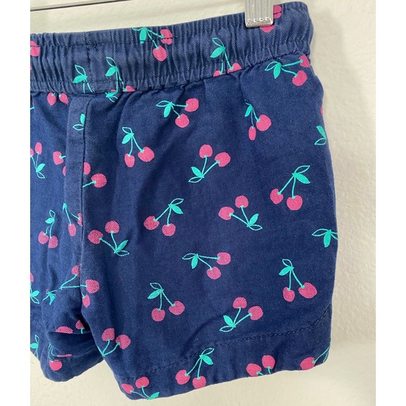 OshKosh 🍒 Cherry Fruit Navy Blue Casual Drawstring Summer Boho Beach Shorts - Picture 10 of 11